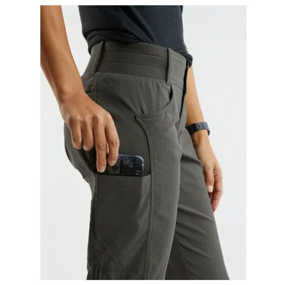 NWT Title Nine Women Gray Clamber Capri Hiking Nylon Pants 12 MSRP$109 - Picture 6 of 12